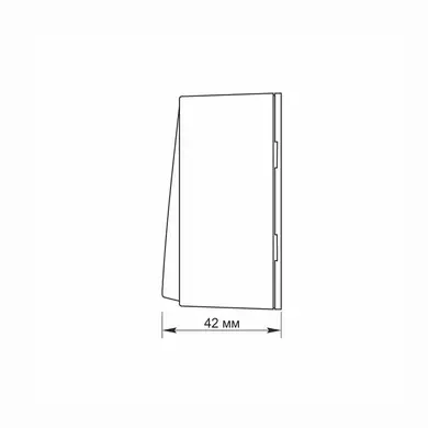 Вимикач Videx Binera IP20 зовнішній двоклавішний білий (VF-BNS12-W)