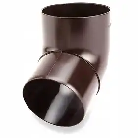 Коліно Galeco PVC система 130/100 67° RAL 8017 Шоколадно-коричневий