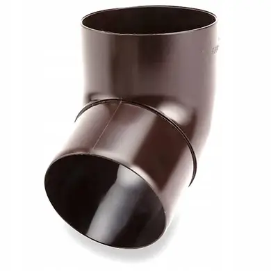 Коліно Galeco PVC система 130/100 67° RAL 8017 Шоколадно-коричневий