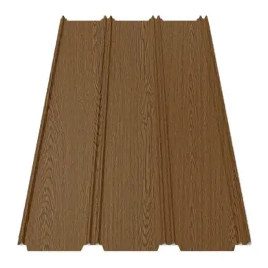 Кликфальц Tile "Фальц настил" структура дерево SeAH 0.40 mm Дуб