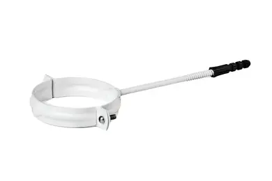 Тримач труби металевий PROFIL система 130/100 L160 RAL 9016 Білий