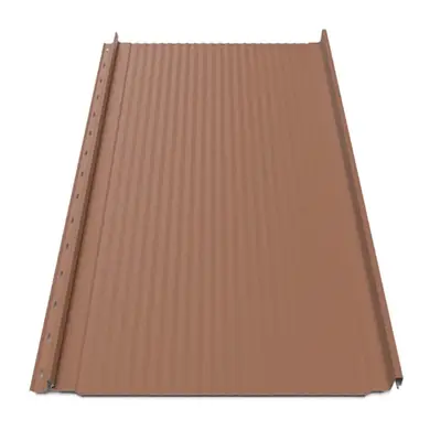 Кликфальц Tile "Волна" матполиэстер Voestalpine 0.50 mm RAL 8004 Терракота