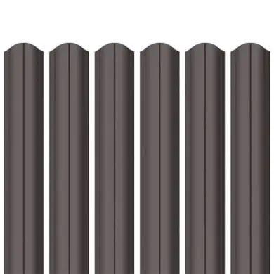 Ламель штахета Будсервіс Pladur wrinkle mat Thyssen krupp 0,50мм RAL 8019 Коричневий