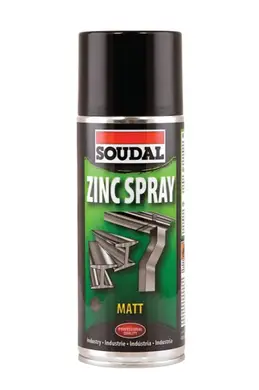 Антикорозійний цинковий засіб матовий Soudal Zinc Spray 400мл
