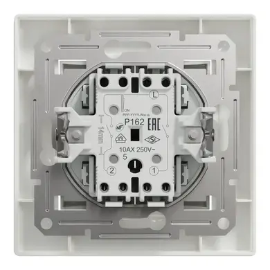 Вимикач Schneider Electric 2-кл. внутр. "ASFORA" бiлий (C1) 