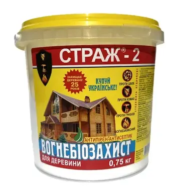 Концентрат сухий 1:10 STRAZH Страж - 2 для внутрішніх робіт (відро) 0,75 кг