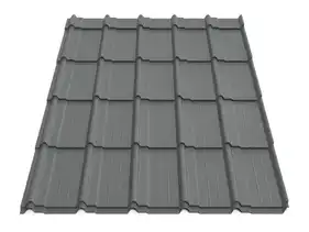 Металочерепиця Будсервіс "Мадера 35" Pladur basic mat Thyssen krupp 0.50 mm RAL 7024 Сiрий