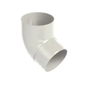 Колено Galeco PVC система 130/80 67° RAL 9010 Белый