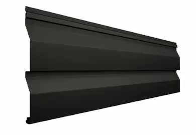 Сайдинг металлический Дах-сервис "Корабельная доска" матполиэстер Австрия 0,50мм RAL 9005 Черный
