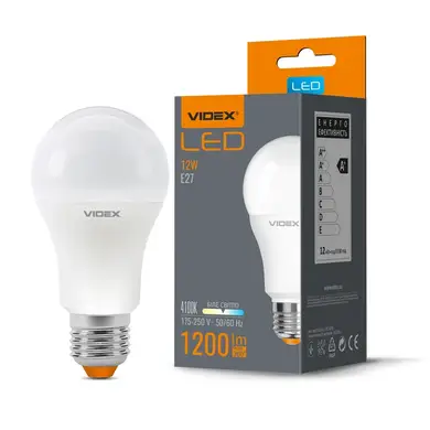 LED лампа Videx A60e 12W E27 4100K (VL-A60e-12274)