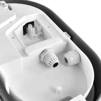 LED светильник IP65 овальный Videx 15W 5000K серый (VL-BH12O-155)