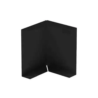 Кут зовнішній декоративної планки Galeco Stal² система 125/80x80 RAL 9005 Чорний