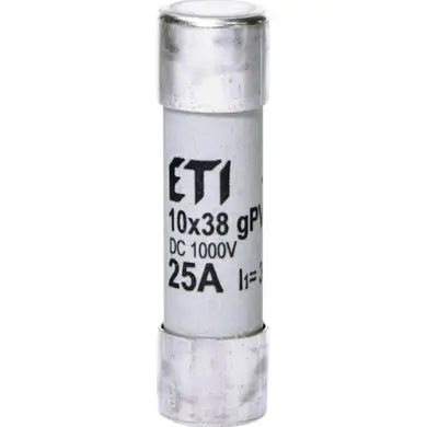Предохранитель ETI CH 10x38 gPV 25A 1000V (30kA)