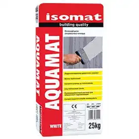 Гидроизоляционный цементный раствор Isomat AQUAMAT 25 кг, белый