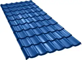 Металочерепиця GOOD ROOF Classic Roof 350/20,поліестер 0,50мм Україна RAL 5005 Синій