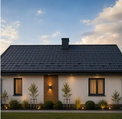 Металлочерепица Tile "Престиж 20" матполиэстер Arcelor Mittal 0.50 mm RAL 9005 Чёрный