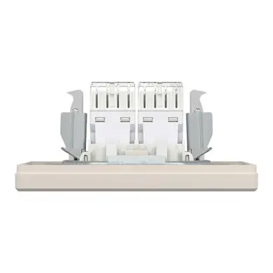 Розетка Schneider Electric комп. подвійна RJ-45 внутр. "ASFORA" сл.к. (C1) 