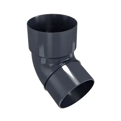 Коліно Regenau 67,5° система 125/80 RAL 7024 Графітовий