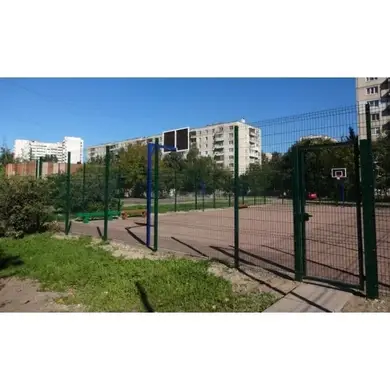 Калитка Завод Центр - Сетка Заграда Стандарт ОЦ+ППЛ 1230 мм RAL 6005