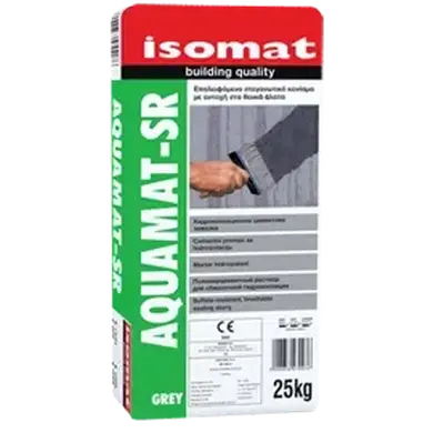 Гидроизоляционный цементный раствор Isomat AQUAMAT-SR 25 кг, серый