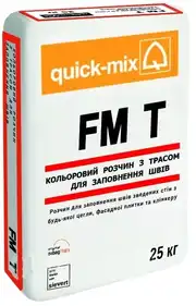 Цветной заполнитель швов Quick Mix FM T светло-серый, 25 кг