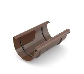 Муфта желоба BRYZA система 125/90 Коричневый RAL 8017 (62-032)