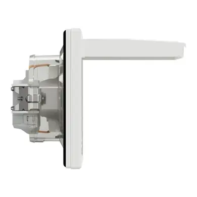 Розетка Schneider Electric 1-я З/К внутр. с крышкой и шторками IP44 "ASFORA белая (C2) 