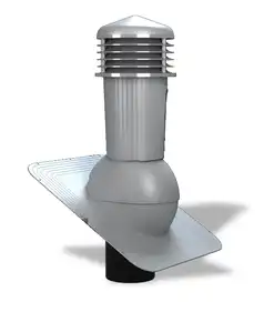 Вентиляционный выход с отводом конденсата для битумной черепицы Wirplast WiroVent STANDARD PLUS K80 Ø125/500 мм серый
