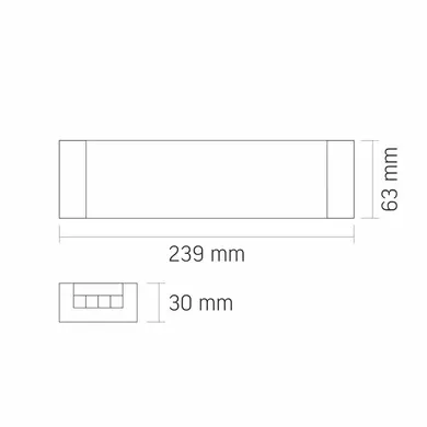 Блок живлення для LED стрічки Videx DC12V 33.3A 400W IP20 (VL-LST-P400-12V)