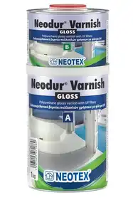 Поліуретановий глянцевий лак NEOTEX Neodur Varnish Комплект (A+B) 1 кг прозорий