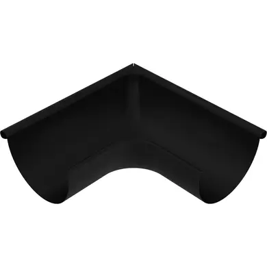 Кут ринви зовнішній 90˚ Zambelli Robust система 153/100 RAL 9005 Чорний