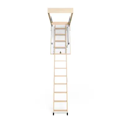 Чердачная лестница Bukwood COMPACT Standard деревянные 3-секционные Н280см 110х80 см