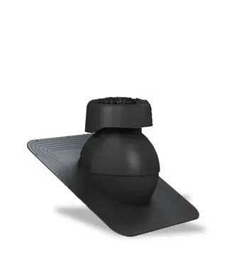 Канализационный вентиляционный выход для битумной черепицы Wirplast WiroVent STANDART K82 Ø110/265 мм черный
