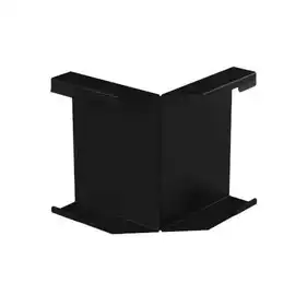 Угол внутренний декоративной планки Galeco Stal² система 125/80x80 RAL 9005 Черный