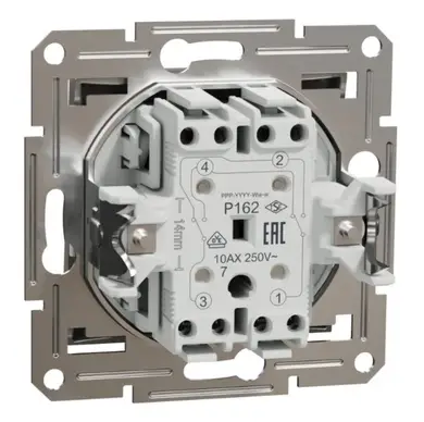 Вимикач Schneider Electric 1-кл. внутр. перехресний "ASFORA" без рамки бронза (C1)