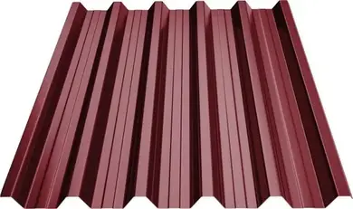 Профнастил GOOD ROOF ПН-44 Матполиэстер Малайзия/Вьетнам/Индия/Корея, 0,43-0,45 мм RAL 3005 Вишневый