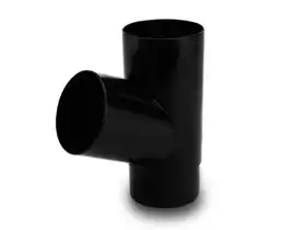 Трійник Galeco PVC система 130/80 67° RAL 9005 Чорний