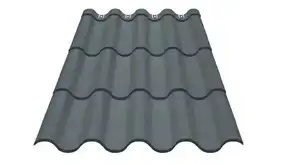 Металлочерепица GOOD ROOF PREMIUM Roof 350/30,матполиэстер 0,45мм Італія Zn225 RAL 7016 Антрацит