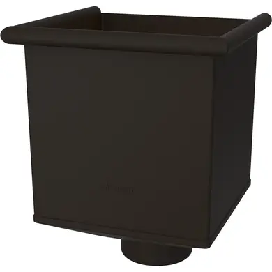 Лійка квадратна (водозбірник) Zambelli Robust система 153/100 RAL 8019 Темно-коричневий