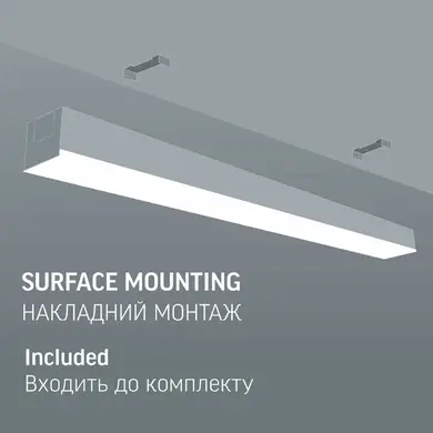 LED светильник линейный Videx BN03 30W 0.6М 5000K 220V Black (VL-BN03-30065B)