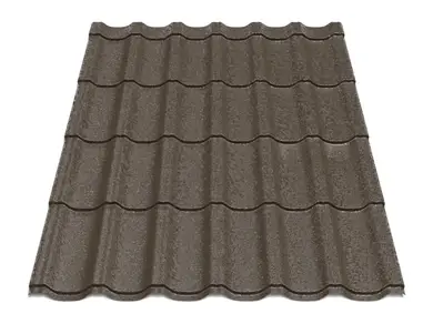 Металочерепиця Будсервіс "Ера 15" Relief iceCrystal mat Thyssen krupp 0.50 mm RAL 8017 Коричневий