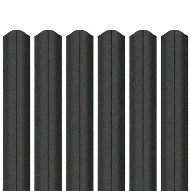 Ламель штакета Будсервис Relief iceCrystal mat Thyssen krupp 0,50мм RAL 9005 Черный