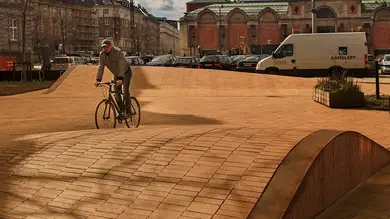 Клинкерная брусчатка ABC Kopenhagen gelb-Kohlebrand 292x71x52мм
