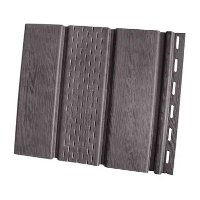 Панель софита RainWay с перфорацией 300x3000 (0,9 м2) RAL 8019 Темно-коричневый