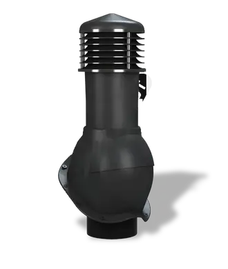 Вентиляційний вихід неізольований для металочерепиці Wirplast WiroVent PERFEKTA K53 Ø150/500 мм чорний