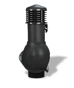 Вентиляционный выход неизолированный для металлочерепицы Wirplast WiroVent PERFEKTA K53 Ø150/500 мм черный