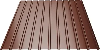 Профнастил GOOD ROOF ПС-10 Полиэстер Украина Zn100, 0,43-0,45 мм RAL 8017 светло-коричневій