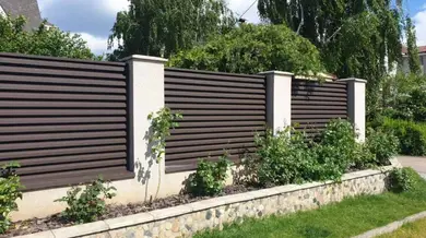 Паркан Жалюзі LVKS Premium 110/95мм Словаччина U.S.Steel 0,45 РЕ RAL 8017