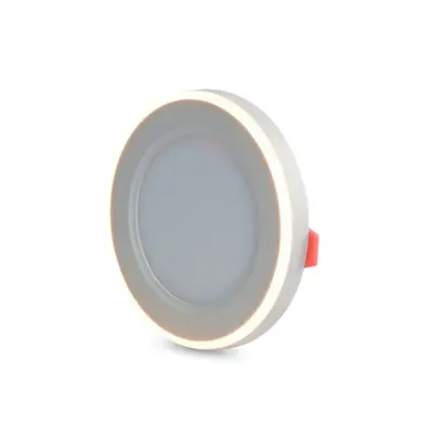LED світильник Videx вбудований з декоративною підсвіткою DL4R 6W+3W 5000K+2700K 220V (VL-DL4R-0652)