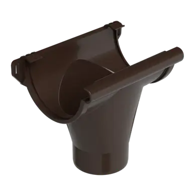 Лійка без ущільнення Galeco PVC система 90/50 RAL 8019 Темно-коричневий